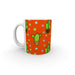 11oz Ceramic Mug - Cactus on Orange - printonitshop