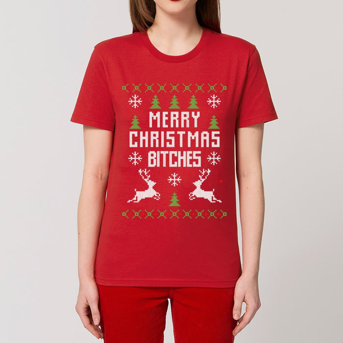 T - Shirt - Merry Christmas Bitches - Print On It