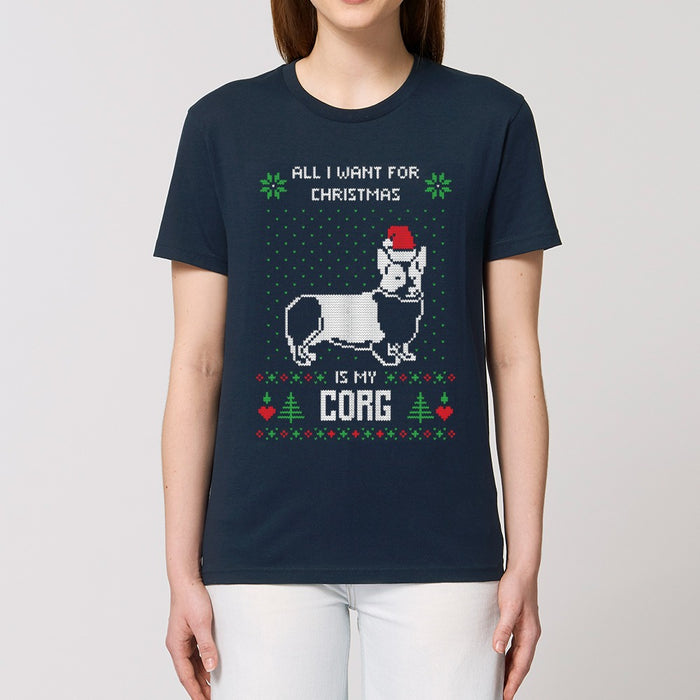 T - Shirt - All I want for Christmas is my Corg - Print On It