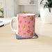 11oz Ceramic Mug - Autumn Leaves Pink - printonitshop