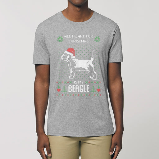 T - Shirt - All I want for Christmas is my Beagle - Print On It