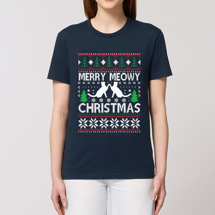 T - Shirt - Meowy Christmas - Print On It