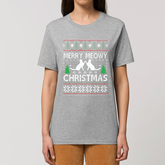 T - Shirt - Meowy Christmas - Print On It