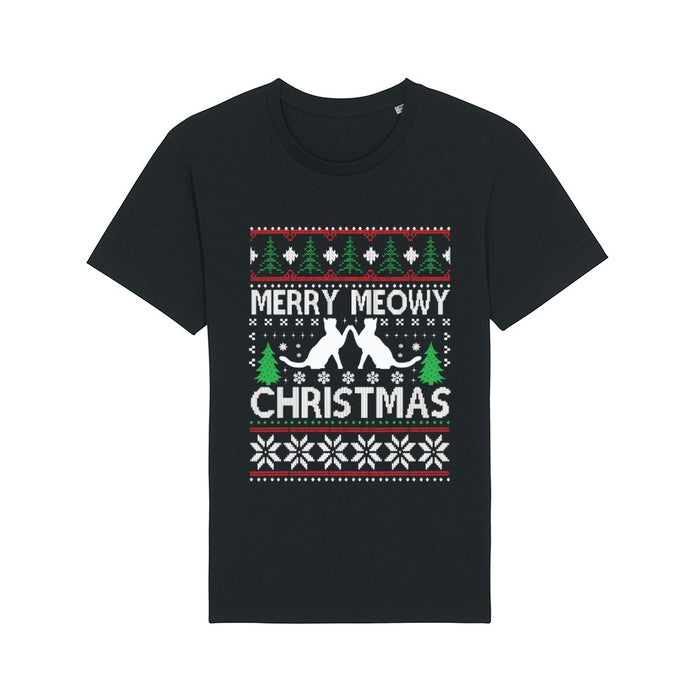 T - Shirt - Meowy Christmas - Print On It