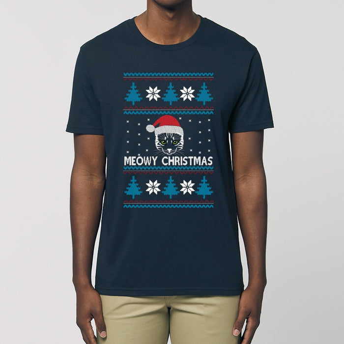 T - Shirt - Meowy Christmas 2 - Print On It