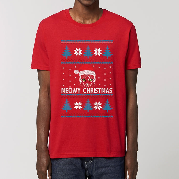 T - Shirt - Meowy Christmas 2 - Print On It