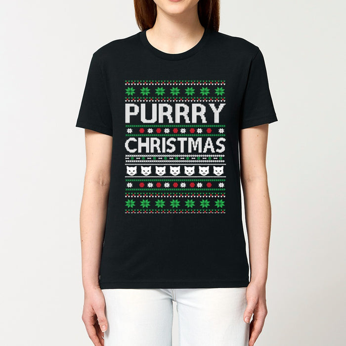 T - Shirt - Purrry Christmas 2 - Print On It