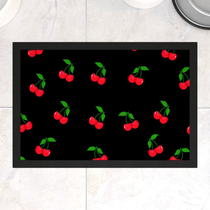 Pet Bowl Mats - Black Cherries - Print On It