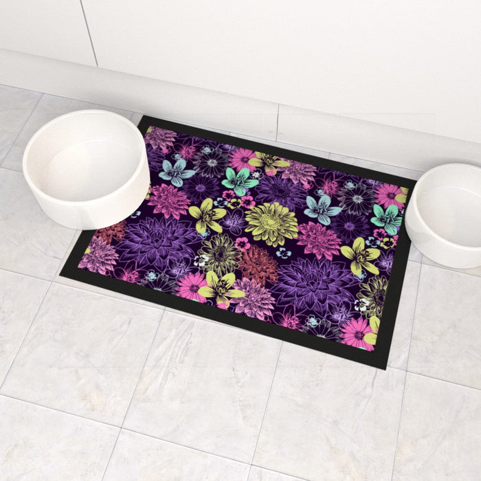 Pet Bowl Mats - Flowers - Print On It