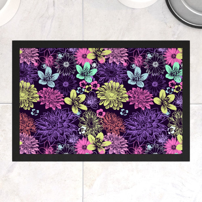 Pet Bowl Mats - Flowers - Print On It