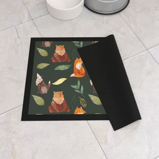 Pet Bowl Mats - Bear.Wolf.Fox - Print On It