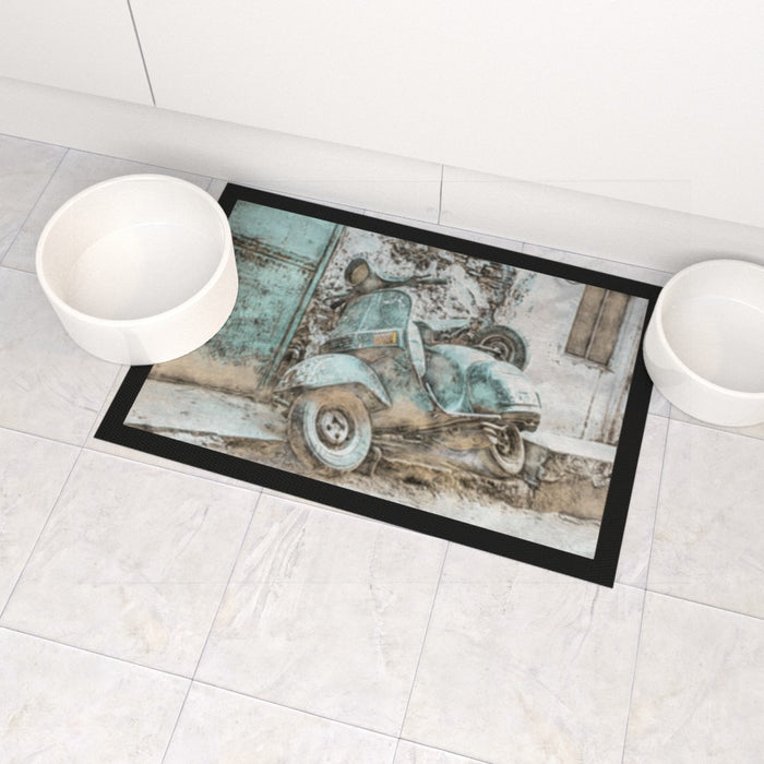 Pet Bowl Mats - Classic Scooter - Print On It