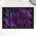 Pet Bowl Mats - Purple Feathers - Print On It