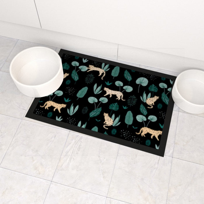 Pet Bowl Mats - Lazy Leopards - Print On It