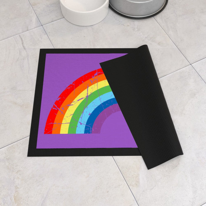 Pet Bowl Mats - Rainbow - Print On It