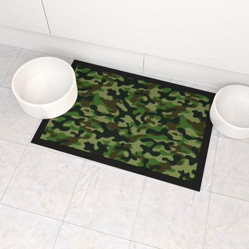 Pet Bowl Mats - Green Camo - Print On It