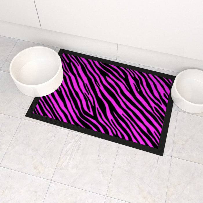 Pet Bowl Mats - Pink Zebra - Print On It