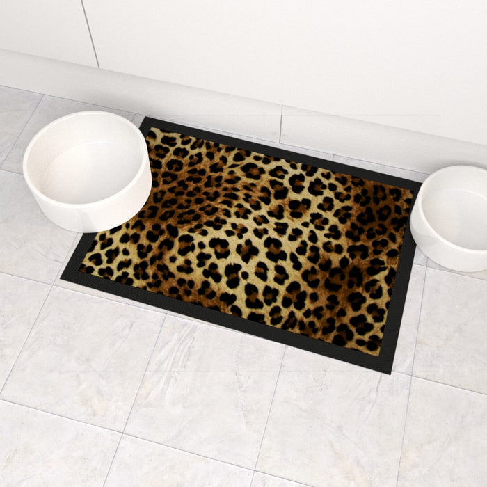 Pet Bowl Mats - Leopard - Print On It