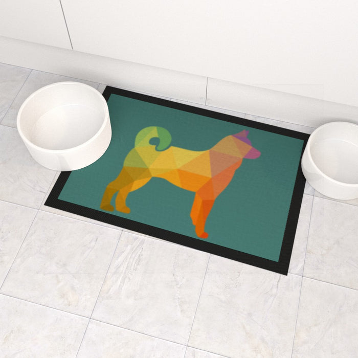 Pet Bowl Mats - Geometric Dog - Print On It