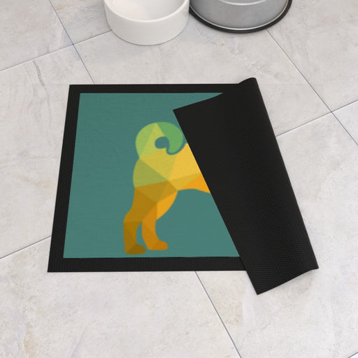 Pet Bowl Mats - Geometric Dog - Print On It