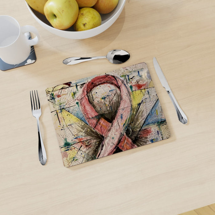 Placemat - Pink Ribbon - CJ Designs - printonitshop