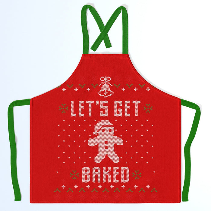 Apron - Let's Get Baked Red - Print On It