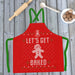 Apron - Let's Get Baked Red - Print On It