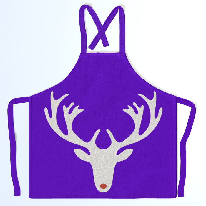 Apron - Reindeer Head Purple - Print On It