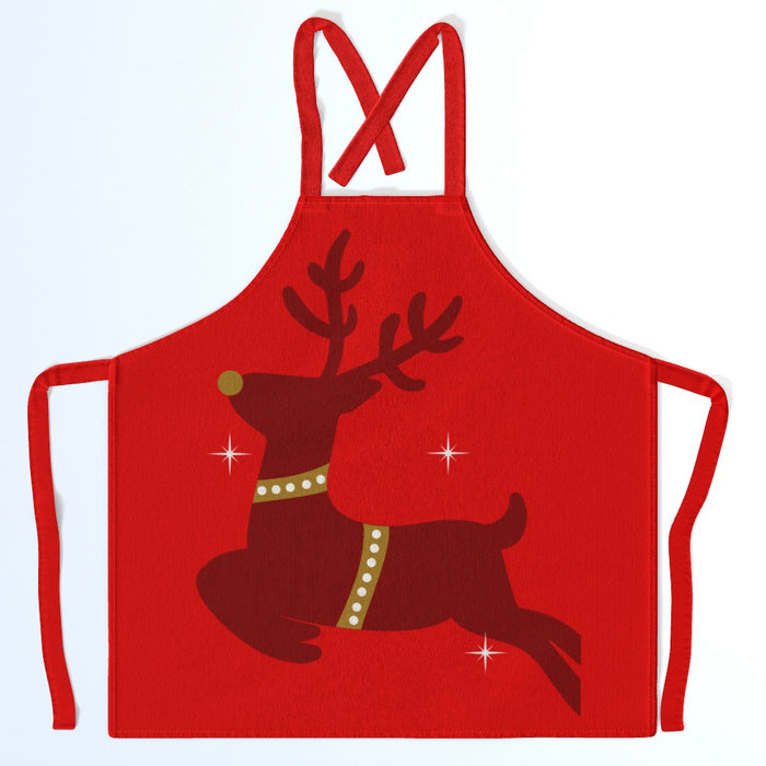 Apron - Reindeer Skip Red - Print On It