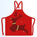 Apron - Reindeer Skip Red - Print On It