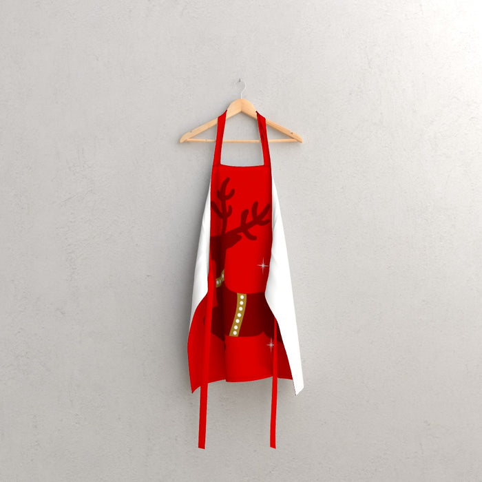 Apron - Reindeer Skip Red - Print On It