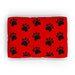 Pet Bed - Paws Red - Print On It