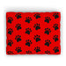 Pet Bed - Paws Red - Print On It