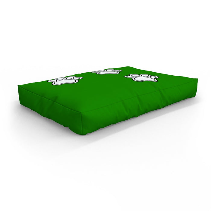 Pet Bed - Paws on Green - Print On It