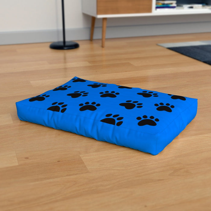 Pet Bed - Paws Blue - Print On It