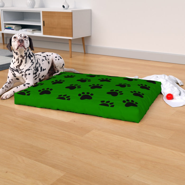 Pet Bed - Paws Green - Print On It