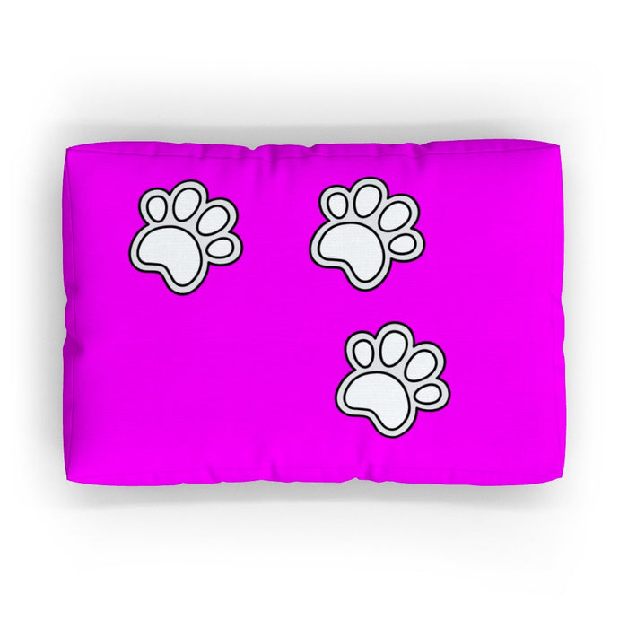 Pet Bed - Paws on Pink - Print On It