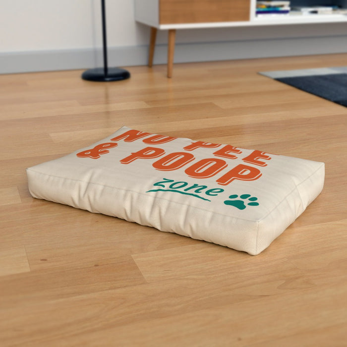 Pet Bed - No Poop Zone - Print On It