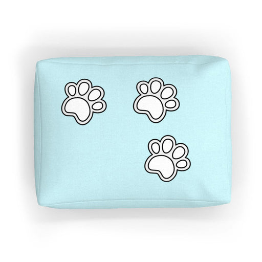 Pet Bed - Paws on Light Blue - Print On It