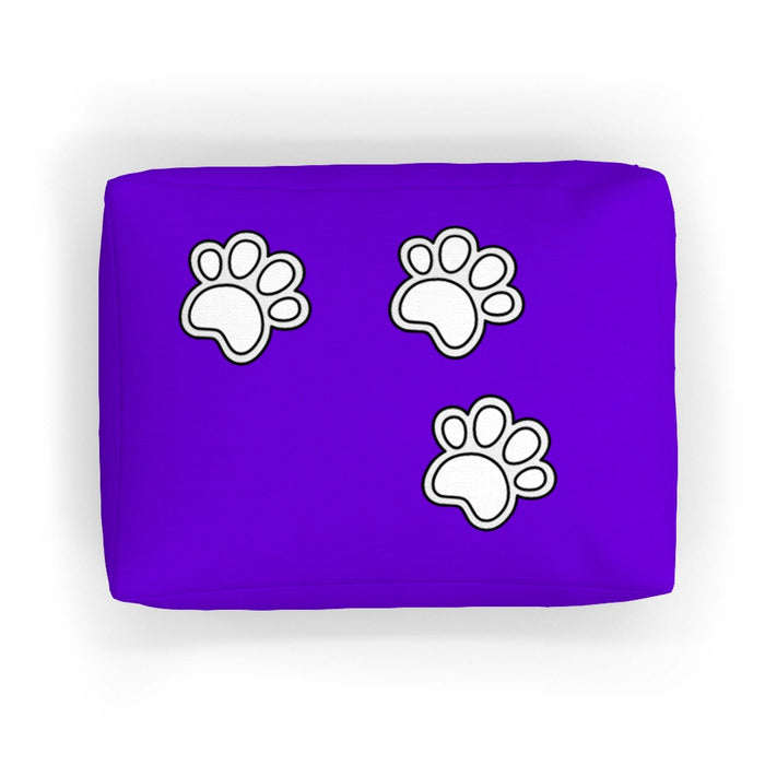 Pet Bed - Paws on Purple - Print On It