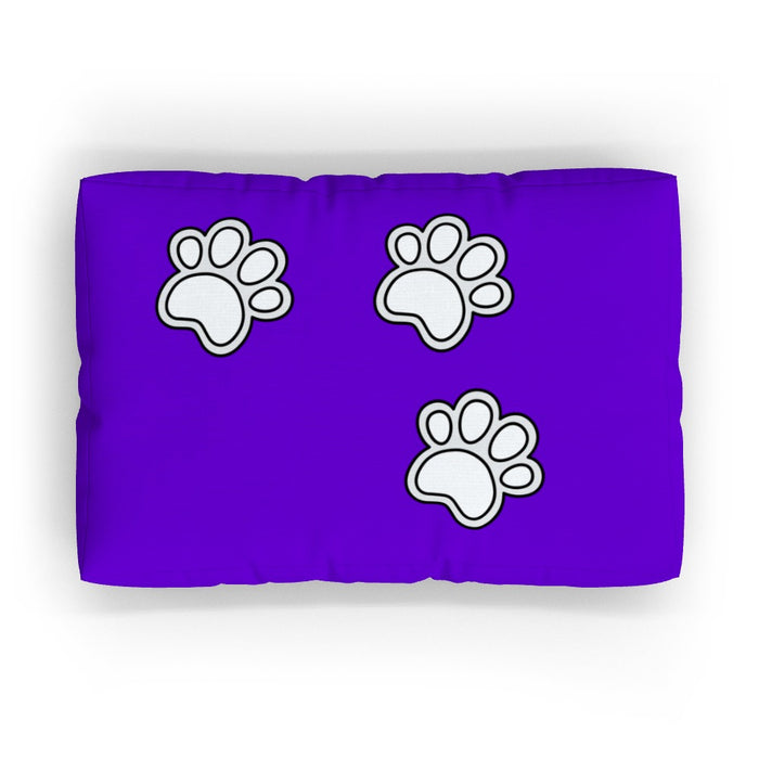 Pet Bed - Paws on Purple - Print On It