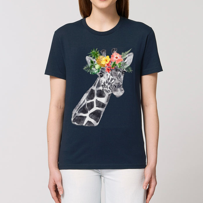 T-Shirt - Floral Giraffe - Print On It