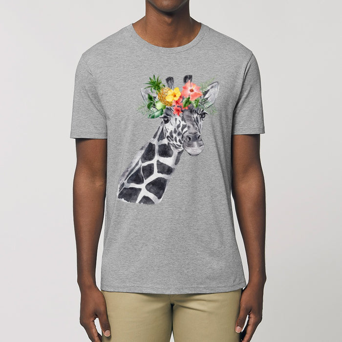 T-Shirt - Floral Giraffe - Print On It