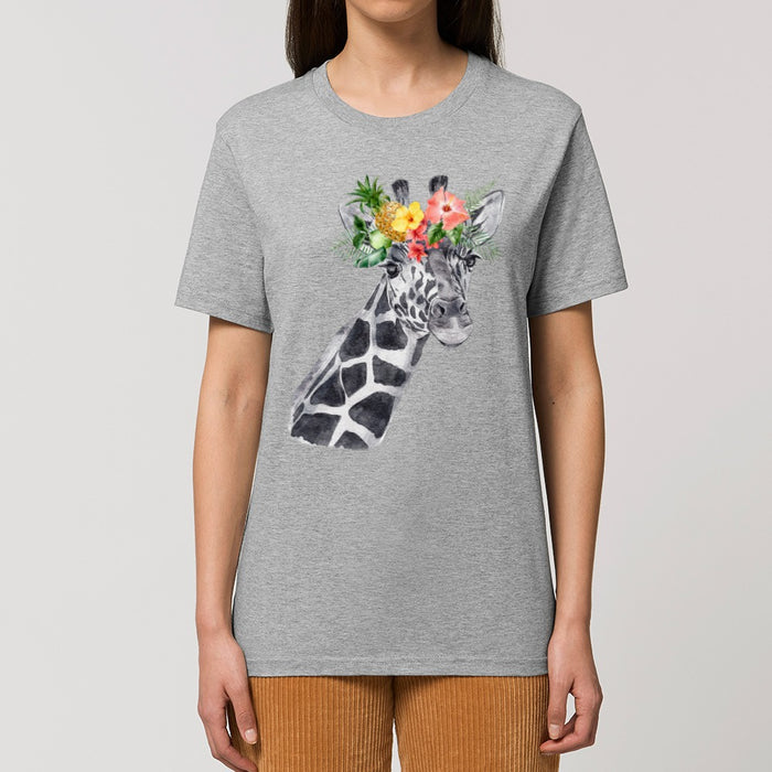 T-Shirt - Floral Giraffe - Print On It