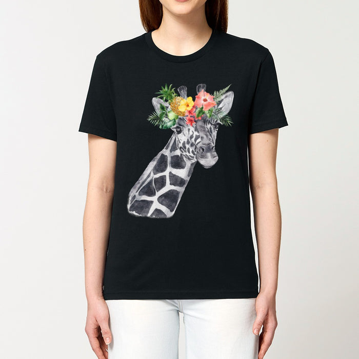 T-Shirt - Floral Giraffe - Print On It