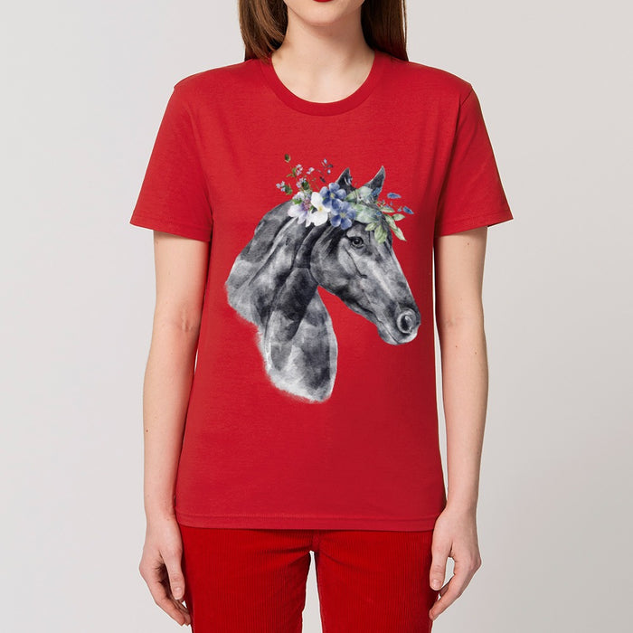 T-Shirt - Floral Horse - Print On It