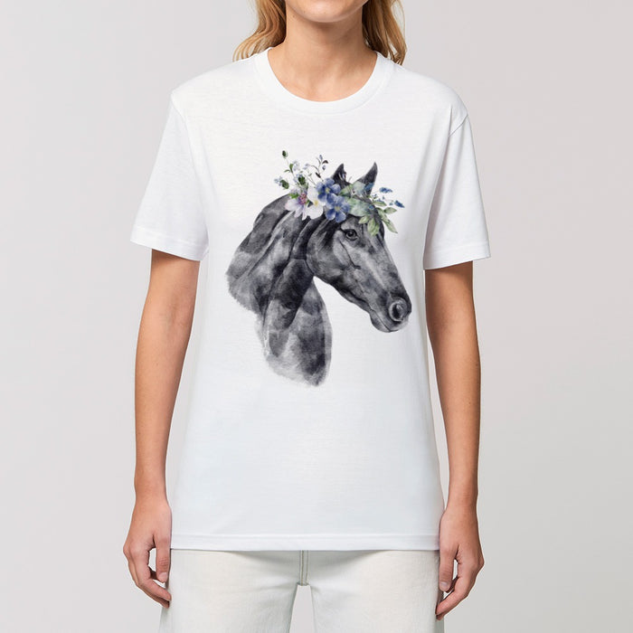 T-Shirt - Floral Horse - Print On It