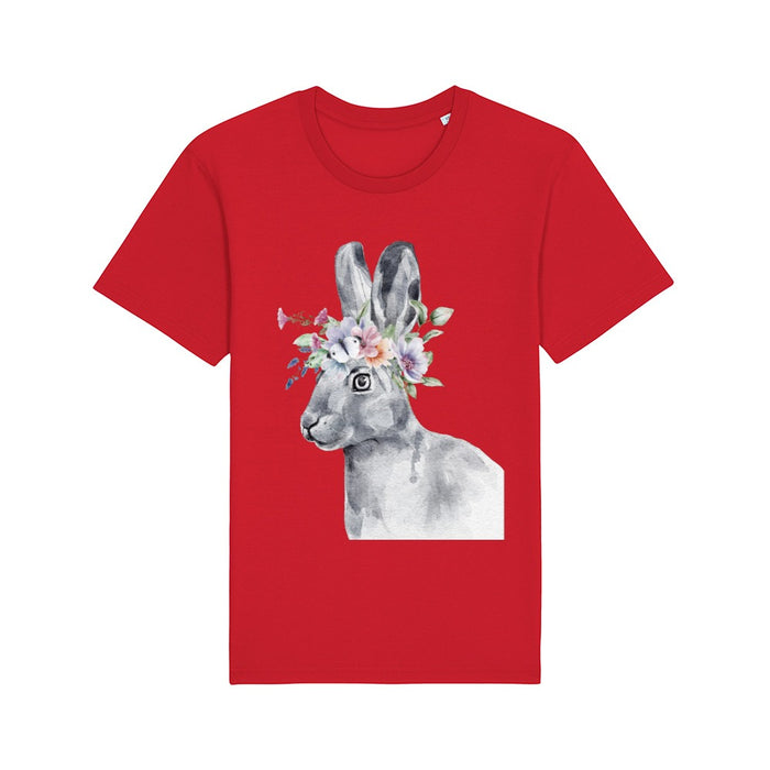 T-Shirt - Floral Hare - Print On It