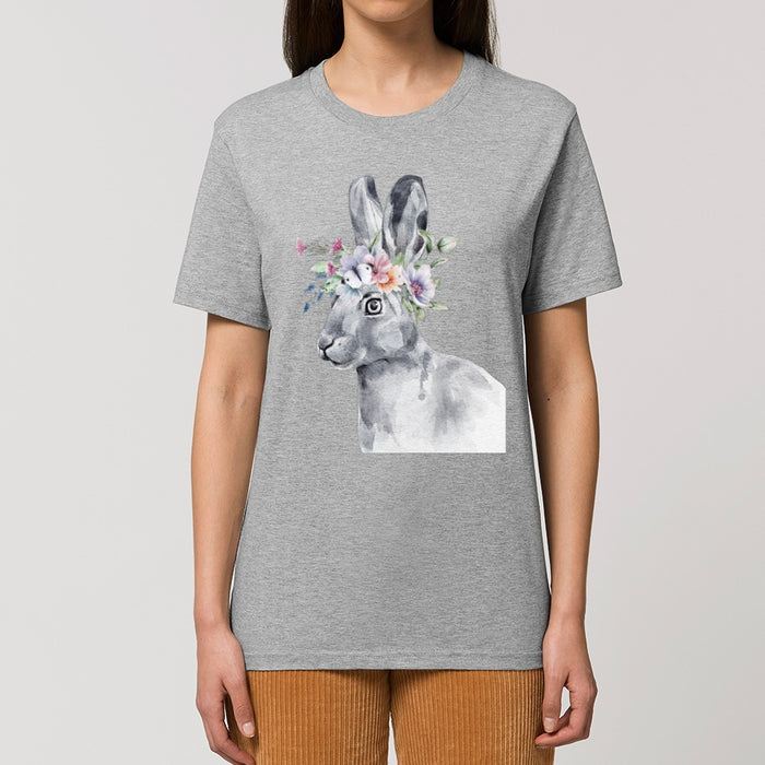 T-Shirt - Floral Hare - Print On It