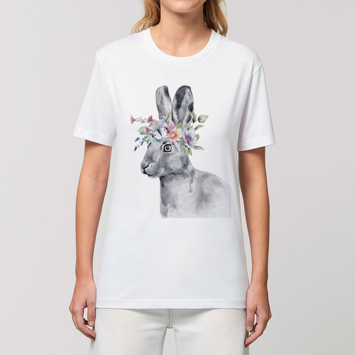 T-Shirt - Floral Hare - Print On It